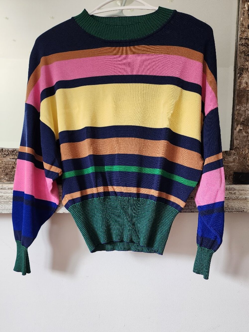 Multicolor striped top